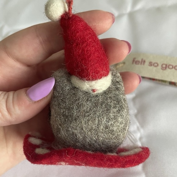 Felt So Good Holiday Critter Clarence The Christmas Cat Ornament Charm NWT - Picture 3 of 5